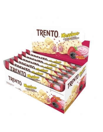 PECCIN WAFER MASSIMO IOGURTE GREGO+FRUTAS VERMELHAS 15X25G