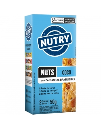 NUTRY BARRA NUTS 2X25G COCO