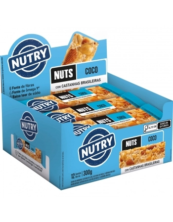 NUTRY BARRA NUTS 12X25G COCO