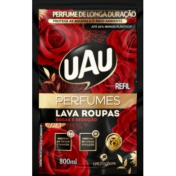 INGLEZA LAVA ROUPAS LIQUIDO UAU ROSAS E SEDU 800ML POUCH