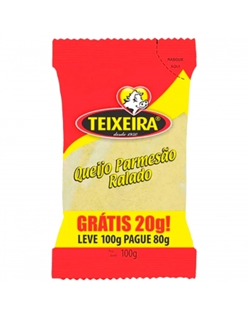 TEIXEIRA QUEIJO RALADO TRAD 10X100G - 20% GRATIS