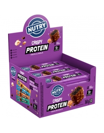 NUTRY BARRA PROTEINA 9G CRISPY 12X30G TRUFA AVELA