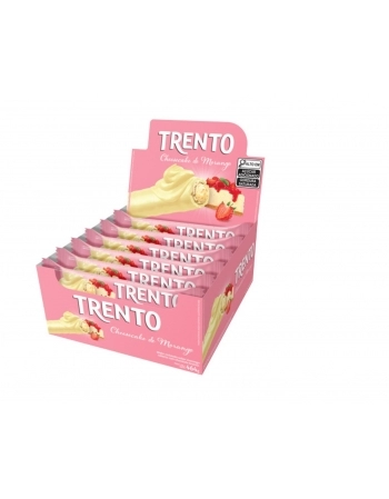 PECCIN WAFER TRENTO 16X29G CHEESECAKE MORANGO