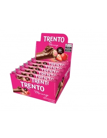 PECCIN WAFER TRENTO 16X29G MORANGO