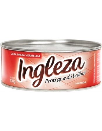 INGLEZA CERA PASTA VERMELHA 400GR
