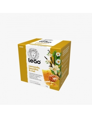 LEAO CHA_ CAMOMILA+BAUNILHA+MEL 10 SAQ / 15G