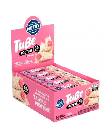 NUTRY TUBE PROTEIN 8,4G MORANGO 12X38G