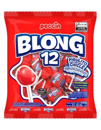PECCIN PIRULITO BLONG 600G MORANGO