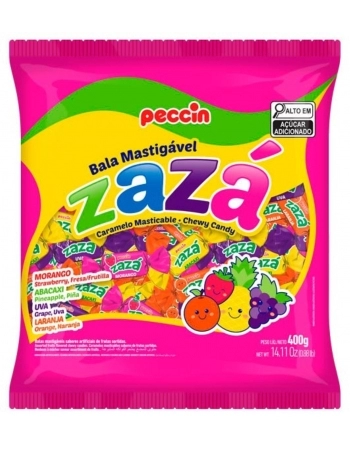 PECCIN BALA MASTIG 400G ZAZA SORTIDA