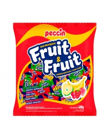 PECCIN BALA MASTIG 400G FRUIT E FRUIT SORTIDA
