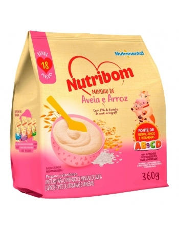 NUTRY MINGAU NUTRIBOM AVEIA E ARROZ 360G*