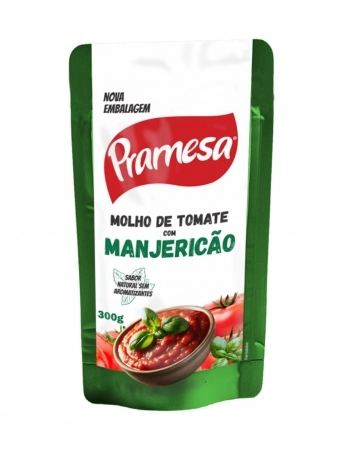 PRAMESA MOLHO TOMATE POUCH 300G MANJERICAO