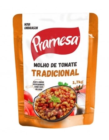 PRAMESA MOLHO TOMATE POUCH 1,7KG REFOGADO