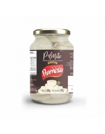 PRAMESA CONSERVA PALMITO PUPUNHA FATIADO VIDRO 300G