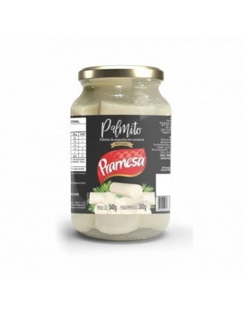 PRAMESA CONSERVA PALMITO PUPUNHA INTEIRO VIDRO 300G