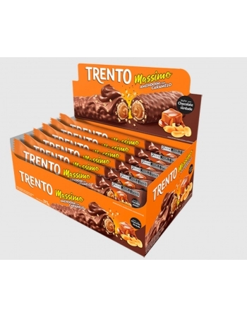 PECCIN WAFER MASSIMO AMENDOIM C/ CARAMELO 15X25G*