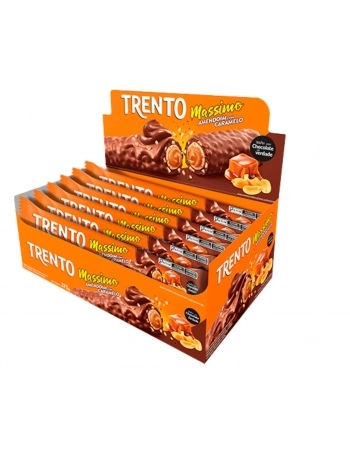 PECCIN WAFER MASSIMO AMENDOIM C/ CARAMELO 15X25G*
