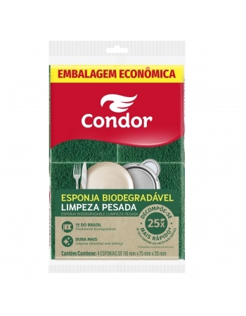 CONDOR LIMP ESPONJA M.USO BIODEGRADAVEL L4P3 / 1566