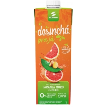 TIAL CHA VERDE DESINCHA 1000ML LARANJA E GENGIBRE