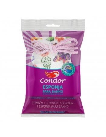 CONDOR BEL ESPONJA BANHO COM CORDAO / 8302