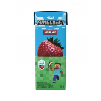 TIAL SUCO / REFRESCO MINECRAFT 200ML MORANGO