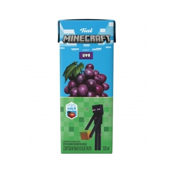 TIAL SUCO / REFRESCO MINECRAFT 200ML UVA