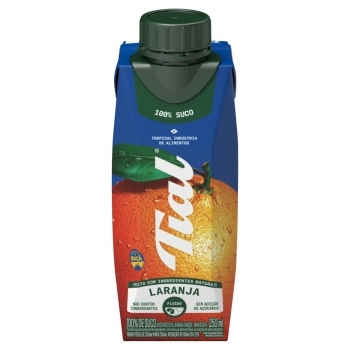 TIAL SUCO 250ML 100% LARANJA
