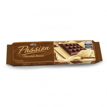 BAGLEY BISC. WAFER PASSION CHOCOLATE C/ RECH CHOC BRANCO 80G