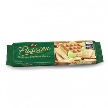 BAGLEY BISC. WAFER PASSION CHOCOLATE C/ RECH LIMAO 80G