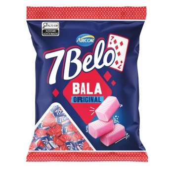 ARCOR SM 7BELO BALA RECH FRAMBOESA 90G