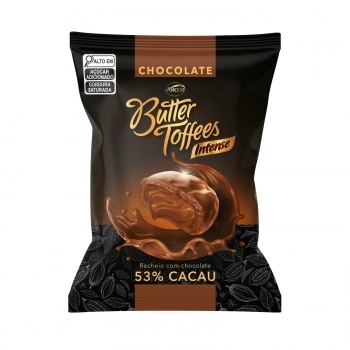ARCOR SM BALA BUTTER TOFFEES INTENSE 53% CACAU 90G