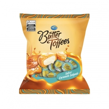 ARCOR SM BALA BUTTER TOFFEES CARAMELO SALGADO 90G