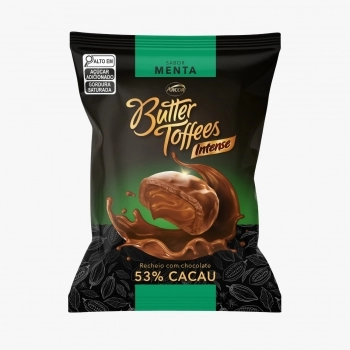 ARCOR BALA BUTTER TOFFEES INTENSE 53% MENTA 400G