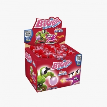 CHICLE BIG BIG 315G/280G MORANGO 18X315G