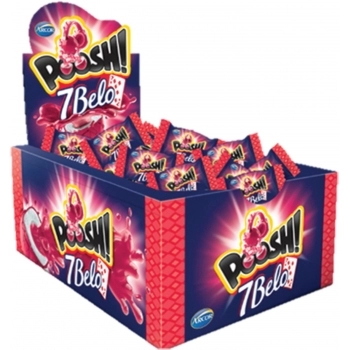 ARCOR CHICLE POOSH 7BELO JELLY FRAMBOESA 200G