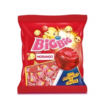 ARCOR PIRULITO BIG BIG MORANGO RECH CHICLE 500G