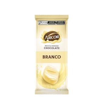 ARCOR TABLETE CHOC BRANCO 12X80G