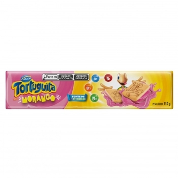 BAGLEY BISC. TORTUGUITA QD RECH. MORANGO 130G