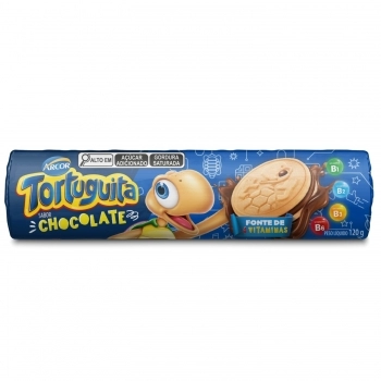 BAGLEY BISC. TORTUGUITA RECH. CHOCOLATE 120G