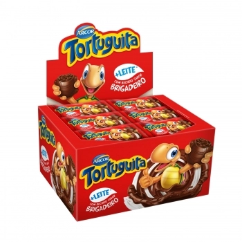 ARCOR TORTUGUITA CHOC AO LEITE RECH BRIGADEIRO 24X15,5G