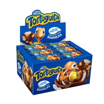 ARCOR TORTUGUITA CHOC RECH BAUNILHA 24X15,5G
