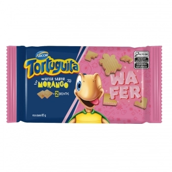 BAGLEY BISC. TORTUGUITA WAFER RECH MORANGO 85G