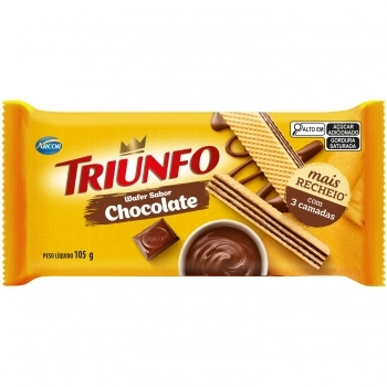 BAGLEY BISC. TRIUNFO WAFER CHOCOLATE 105G