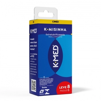 CIMED K-MISINHA PRESERVATIVO MASC LV8/PG6 TRAD