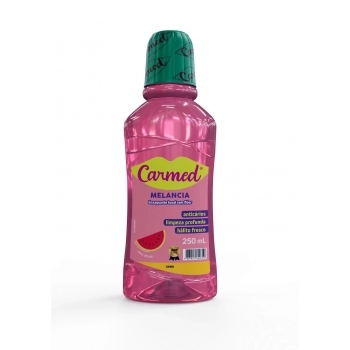 CIMED CARMED ENXAG. BUCAL C/FLUOR 250ML MELANCIA S/ ALCCOL