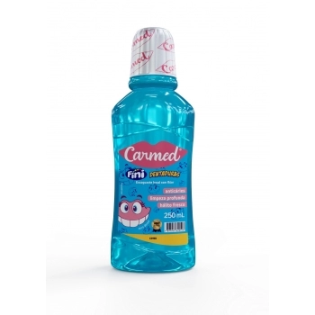 CIMED CARMED ENXAG. BUCAL C/FLUOR 250ML FINI DENTADURAS S/ ALCOOL