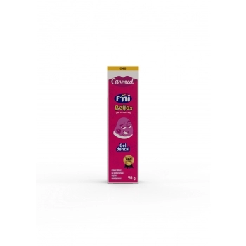CIMED CARMED GEL DENTAL C/FLUOR 70G FINI BEIJOS MORANGO E NATA