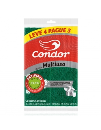 CONDOR LIMP ESPONJA M.USO L4P3 CX DISPLAY