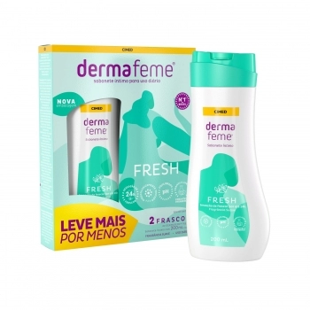 CIMED DERMAFEME PACK 2 SABONETES LIQ. INTIMO 200ML FRESH