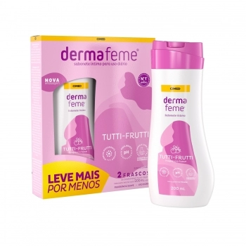 DERMAFEME PACK 2 SABONETES LIQ. INTIMO TEEN 200ML TUTTI-FRUTTI